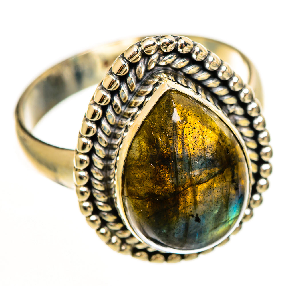 Labradorite Rings handcrafted by Ana Silver Co - RING112242 - Photo 2