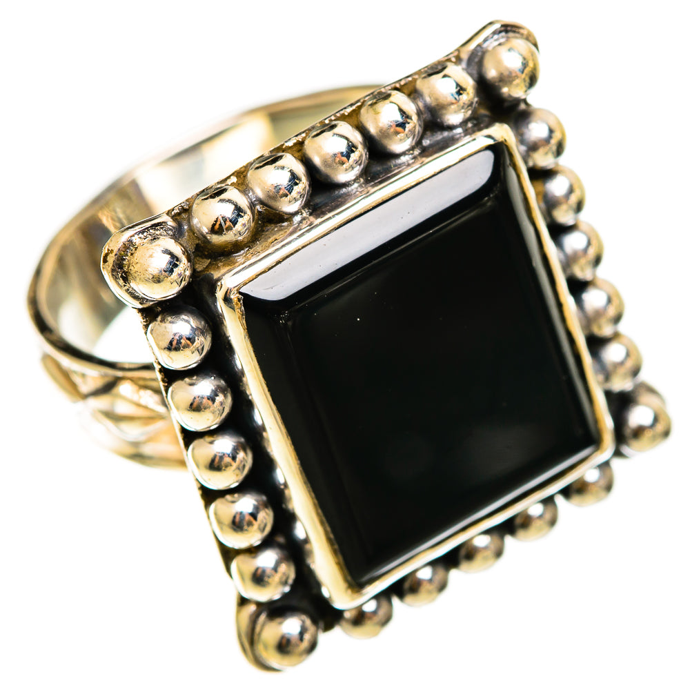 Black Onyx Rings handcrafted by Ana Silver Co - RING112256 - Photo 2