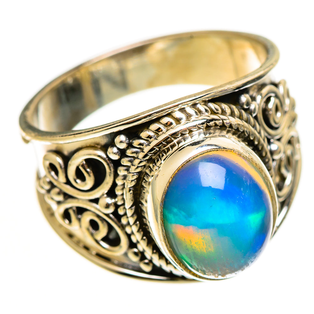 Aura Opal Rings handcrafted by Ana Silver Co - RING112265 - Photo 2