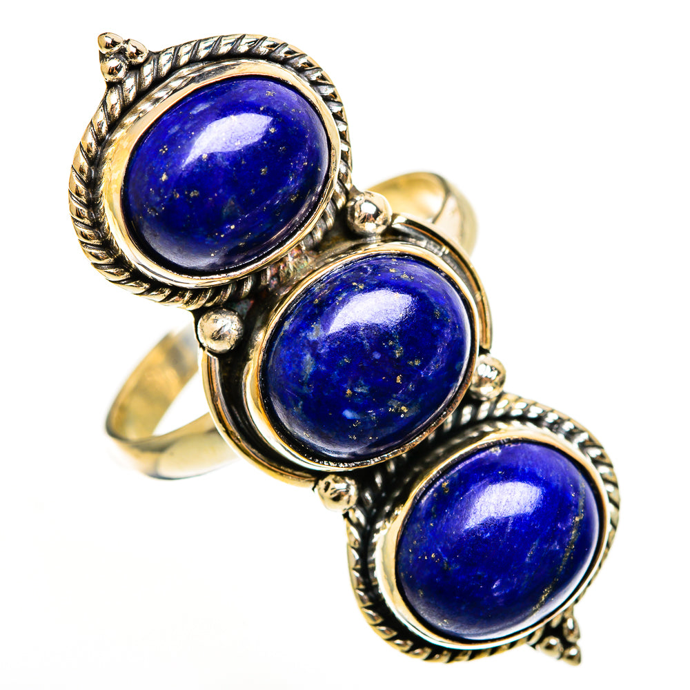 Lapis Lazuli Rings handcrafted by Ana Silver Co - RING112353 - Photo 2