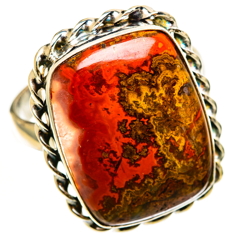 Moroccan Agate Rings handcrafted by Ana Silver Co - RING112455 - Photo 2