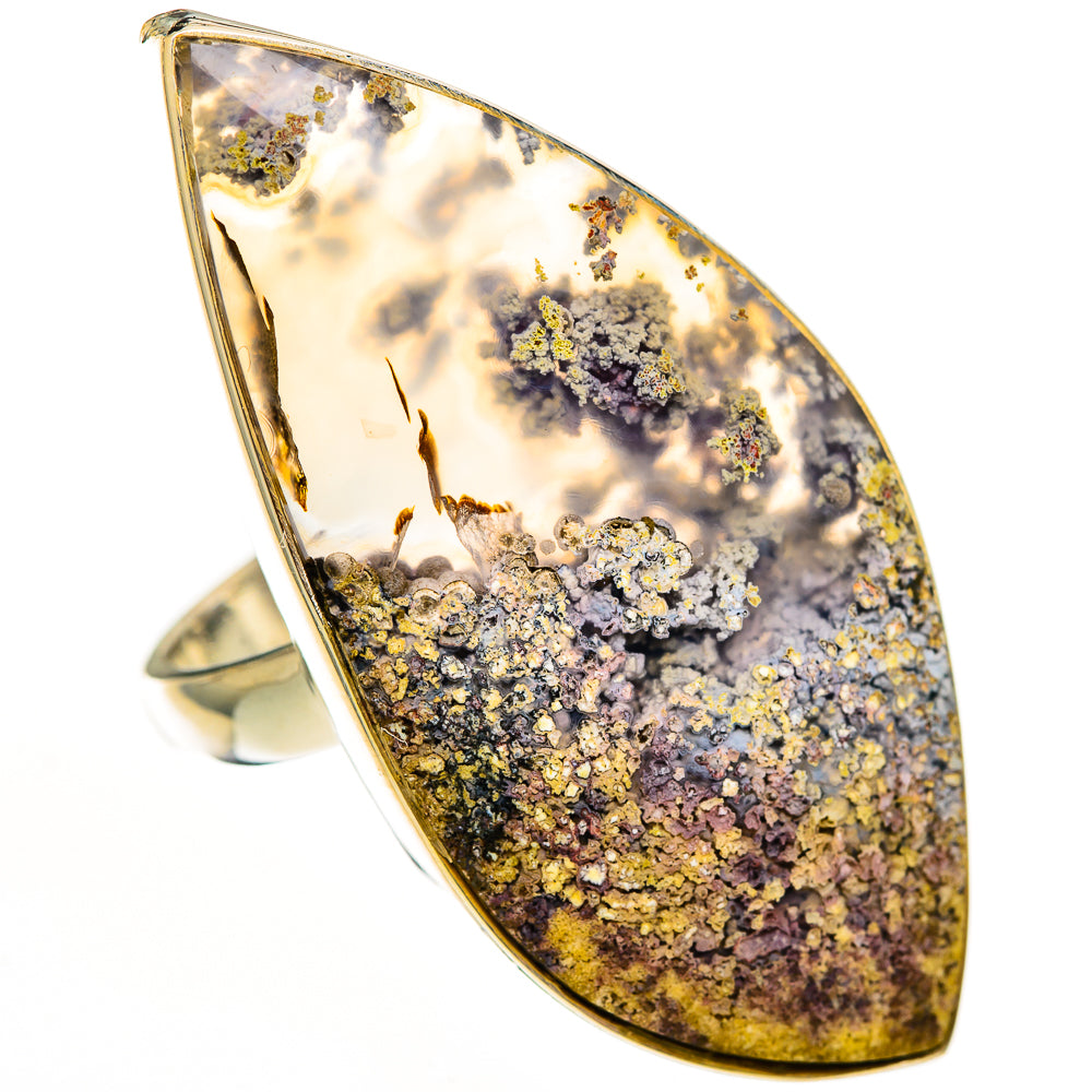 Indonesian Plume Agate Rings handcrafted by Ana Silver Co - RING112457 - Photo 2