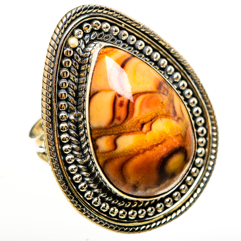 Mookaite Rings handcrafted by Ana Silver Co - RING112503 - Photo 2