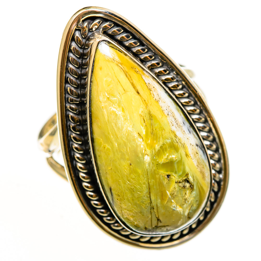 Serpentine Stone Rings handcrafted by Ana Silver Co - RING112529 - Photo 2