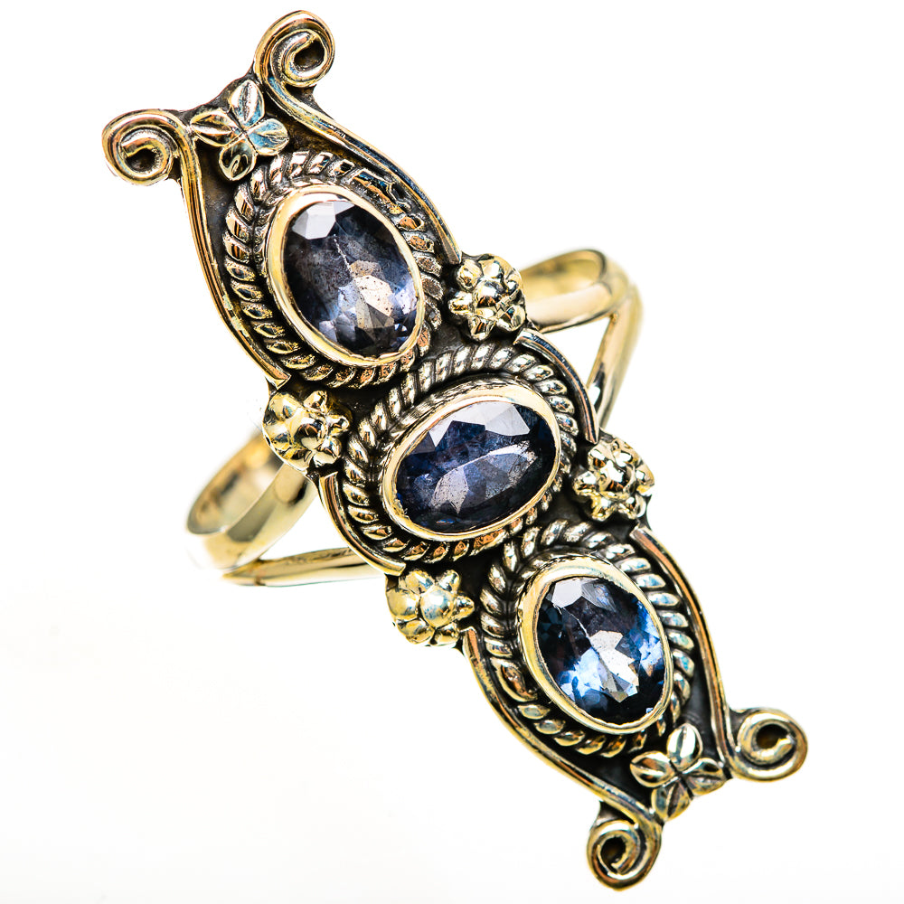 Blue Spinel Rings handcrafted by Ana Silver Co - RING112543 - Photo 2