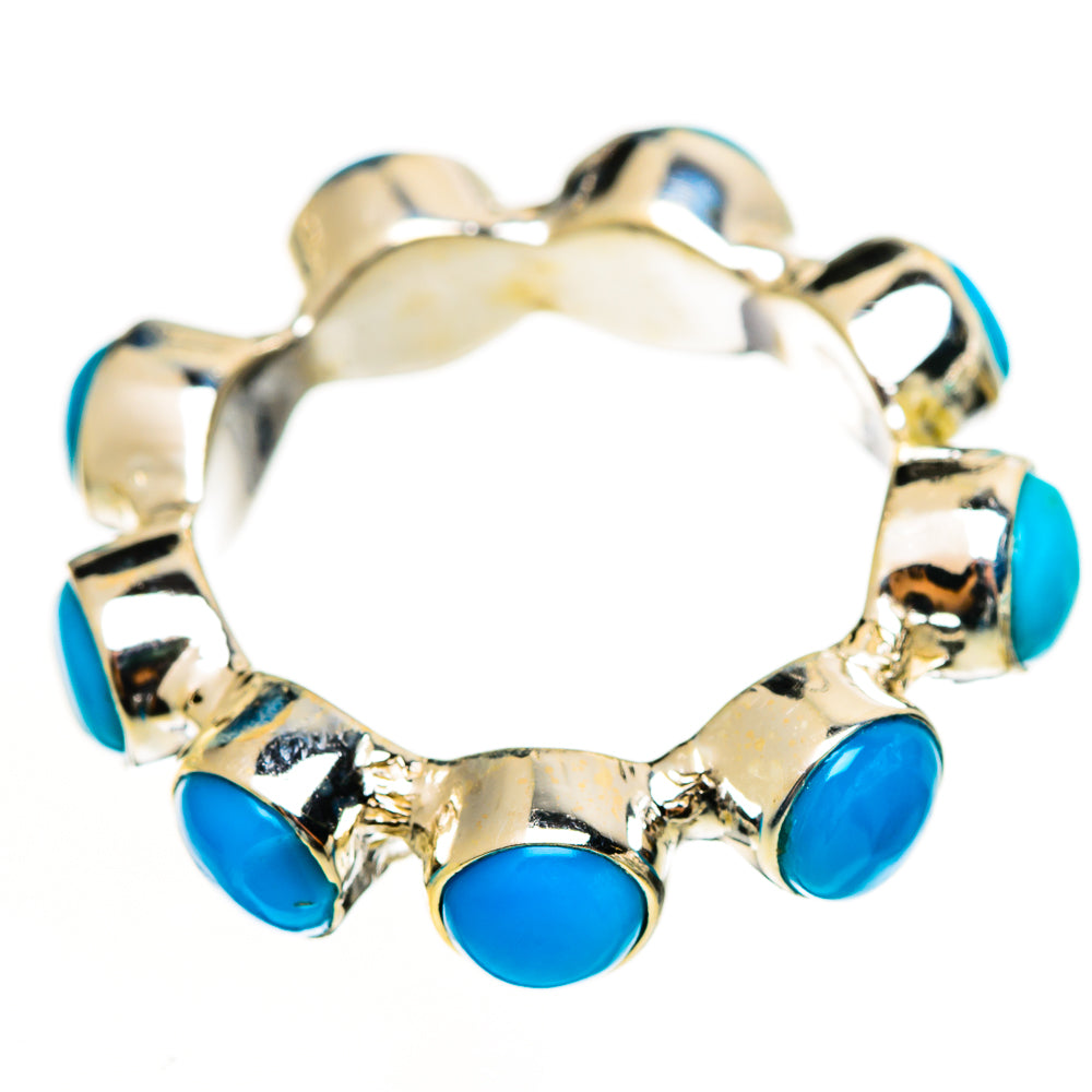 Sleeping Beauty Turquoise Rings handcrafted by Ana Silver Co - RING112590 - Photo 2