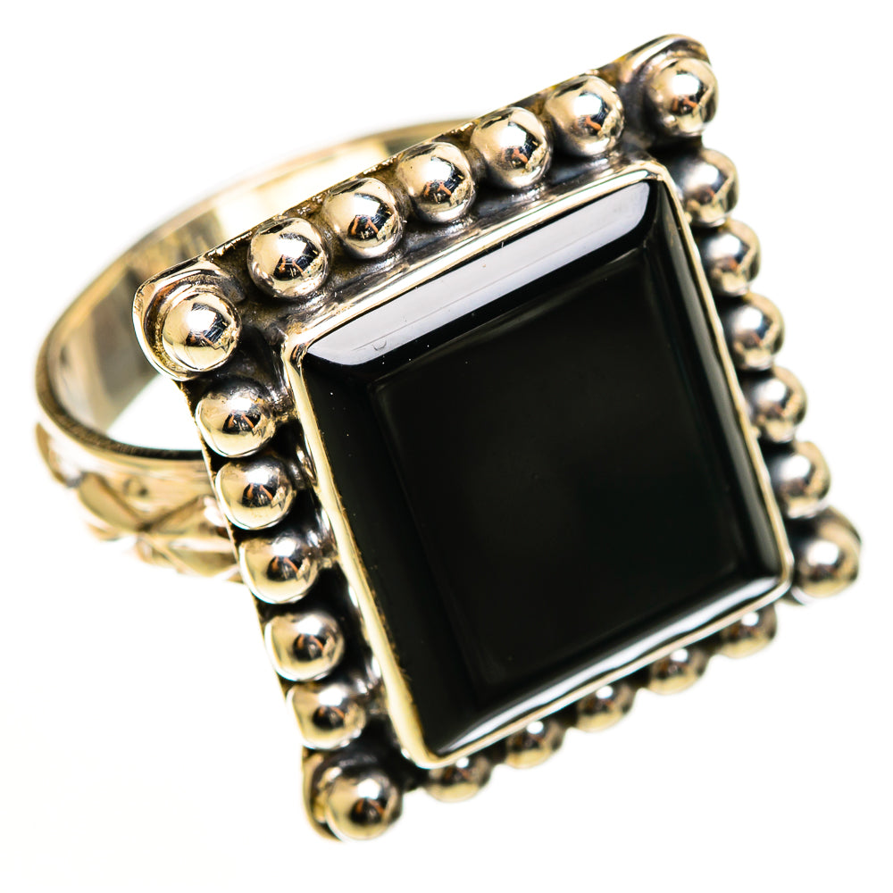 Black Onyx Rings handcrafted by Ana Silver Co - RING112608 - Photo 2