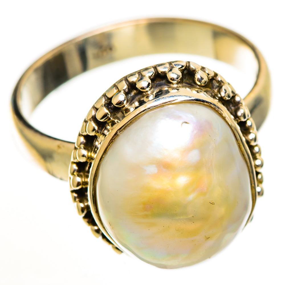 Cultured Pearl Rings handcrafted by Ana Silver Co - RING112712 - Photo 2