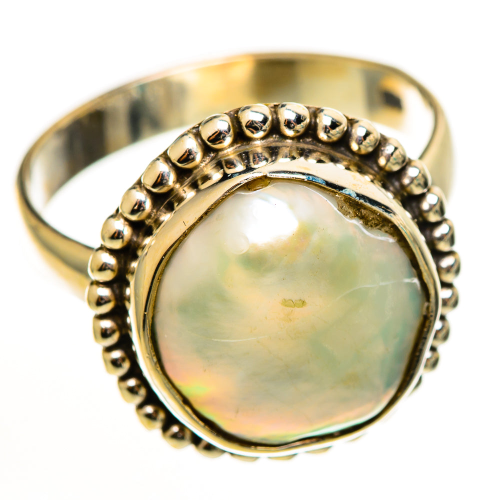 Cultured Pearl Rings handcrafted by Ana Silver Co - RING112744 - Photo 2