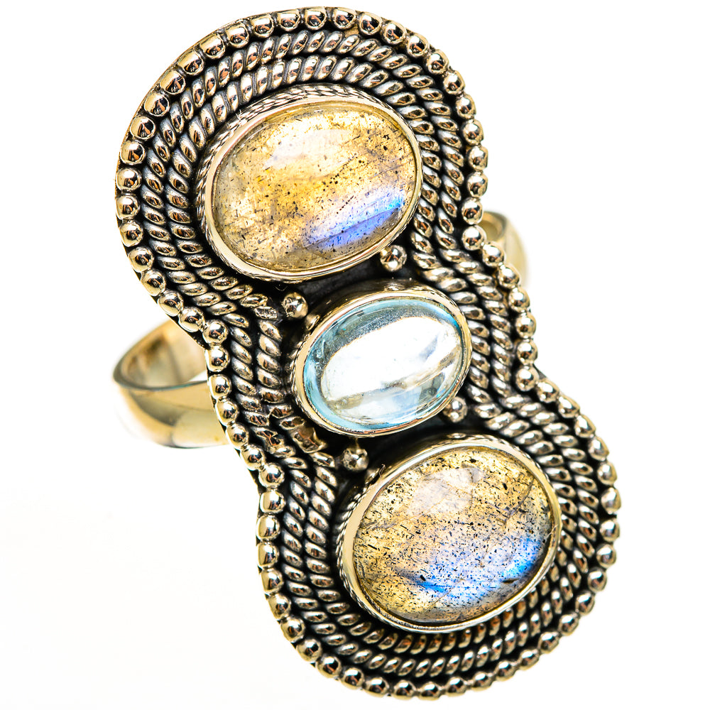 Labradorite Rings handcrafted by Ana Silver Co - RING112760 - Photo 2