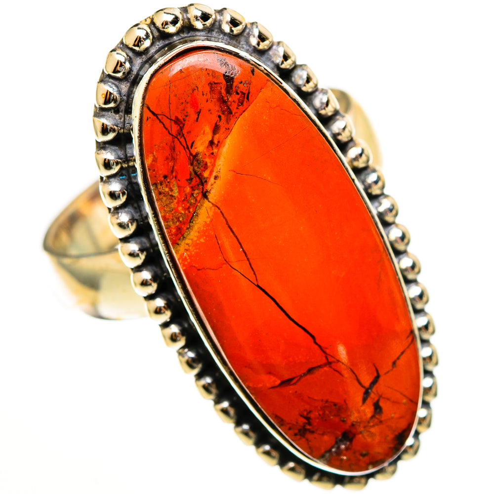 Red Jasper Rings handcrafted by Ana Silver Co - RING112773 - Photo 2