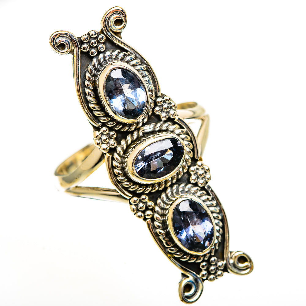Blue Spinel Rings handcrafted by Ana Silver Co - RING112826 - Photo 2