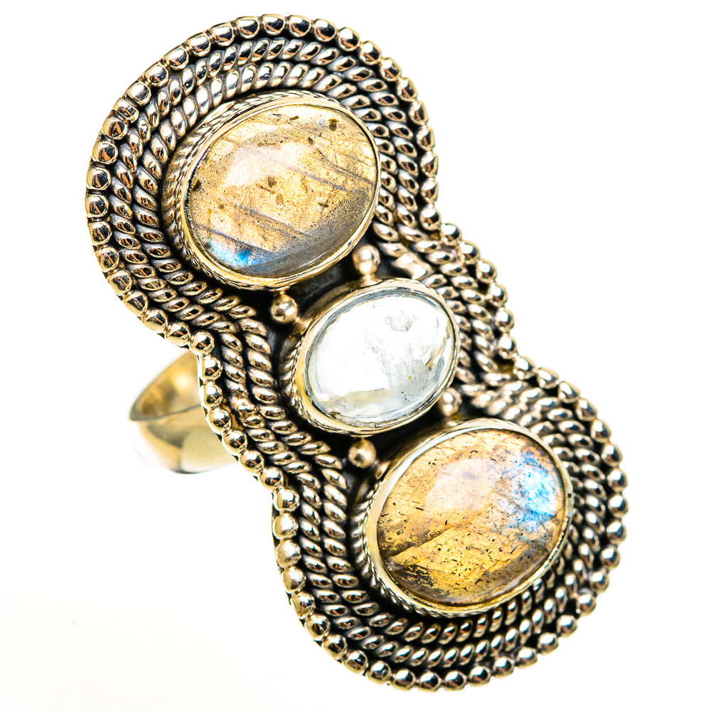 Labradorite Rings handcrafted by Ana Silver Co - RING112837 - Photo 2