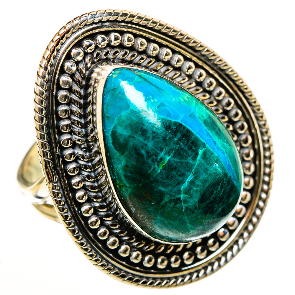 Chrysocolla Rings handcrafted by Ana Silver Co - RING112874 - Photo 2