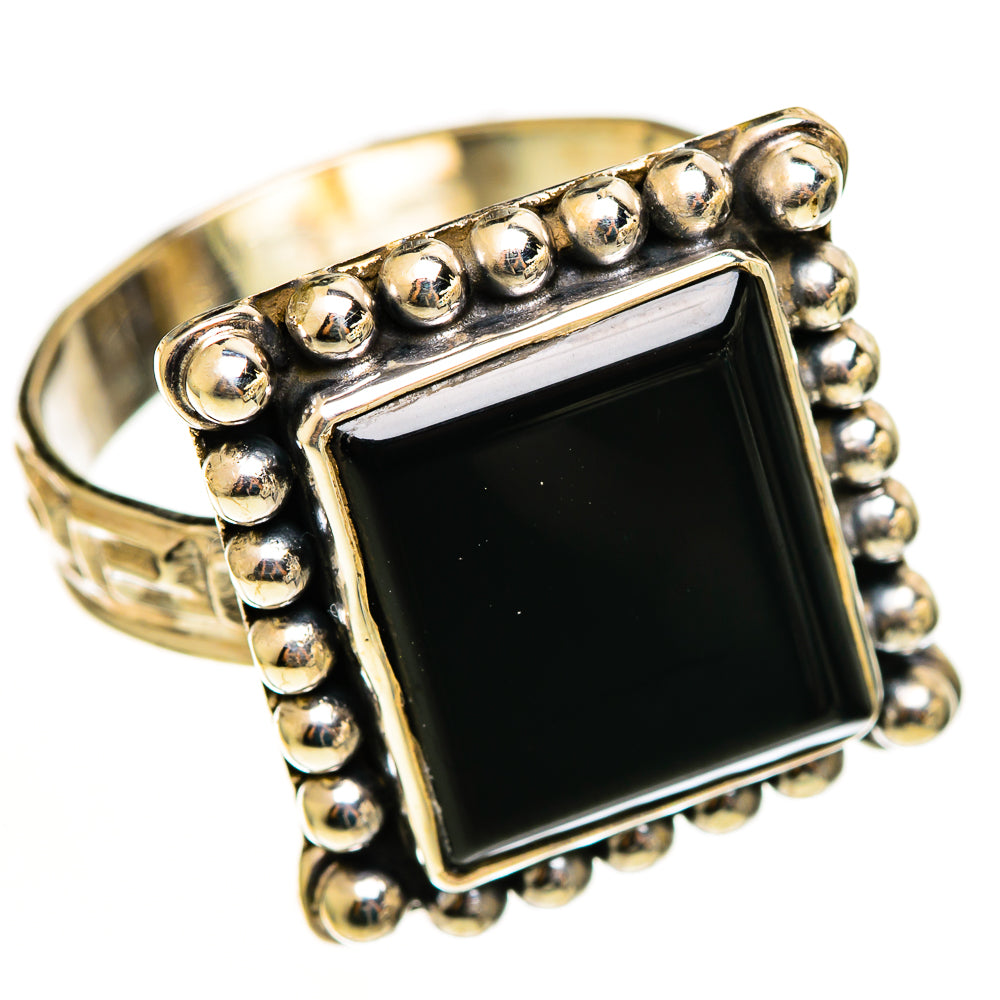 Black Onyx Rings handcrafted by Ana Silver Co - RING113037 - Photo 2