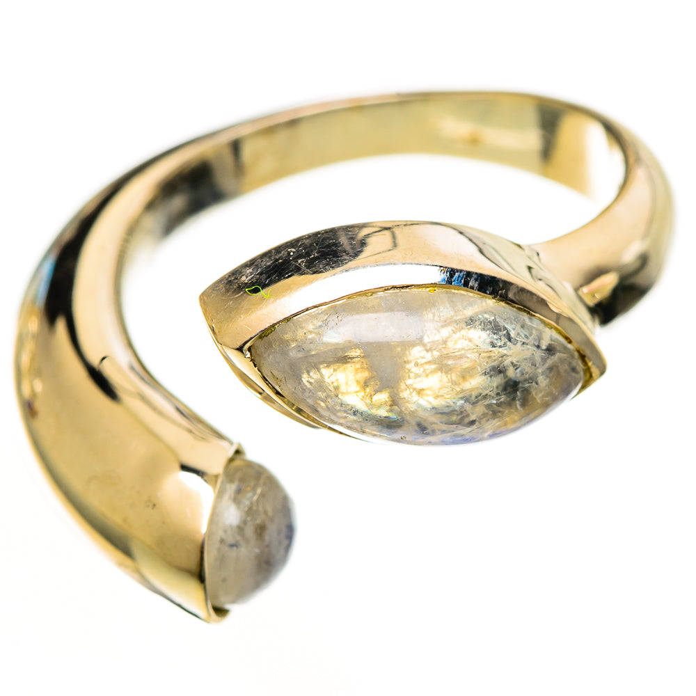 Rainbow Moonstone Rings handcrafted by Ana Silver Co - RING113041 - Photo 2