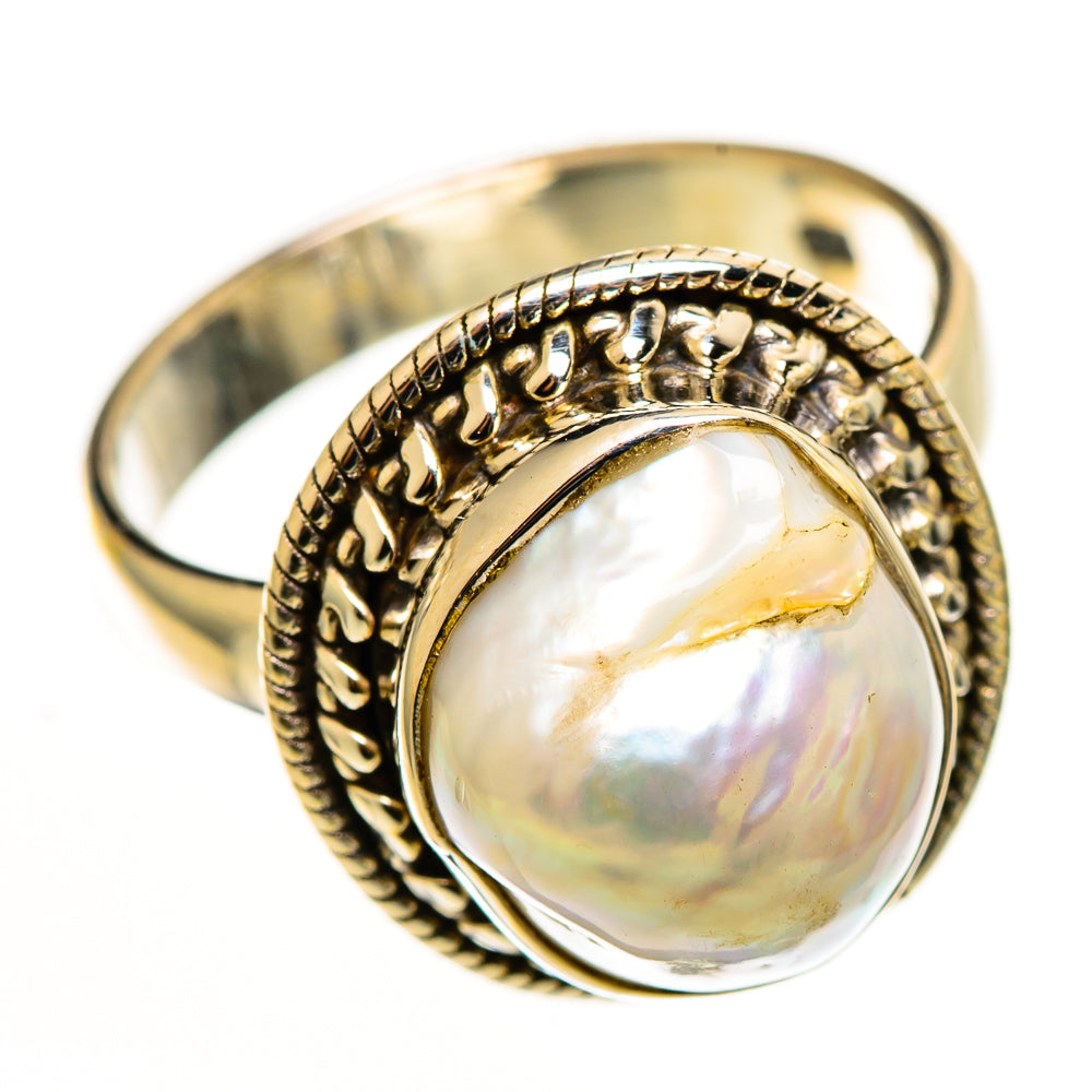 Mother Of Pearl Rings handcrafted by Ana Silver Co - RING113184 - Photo 2