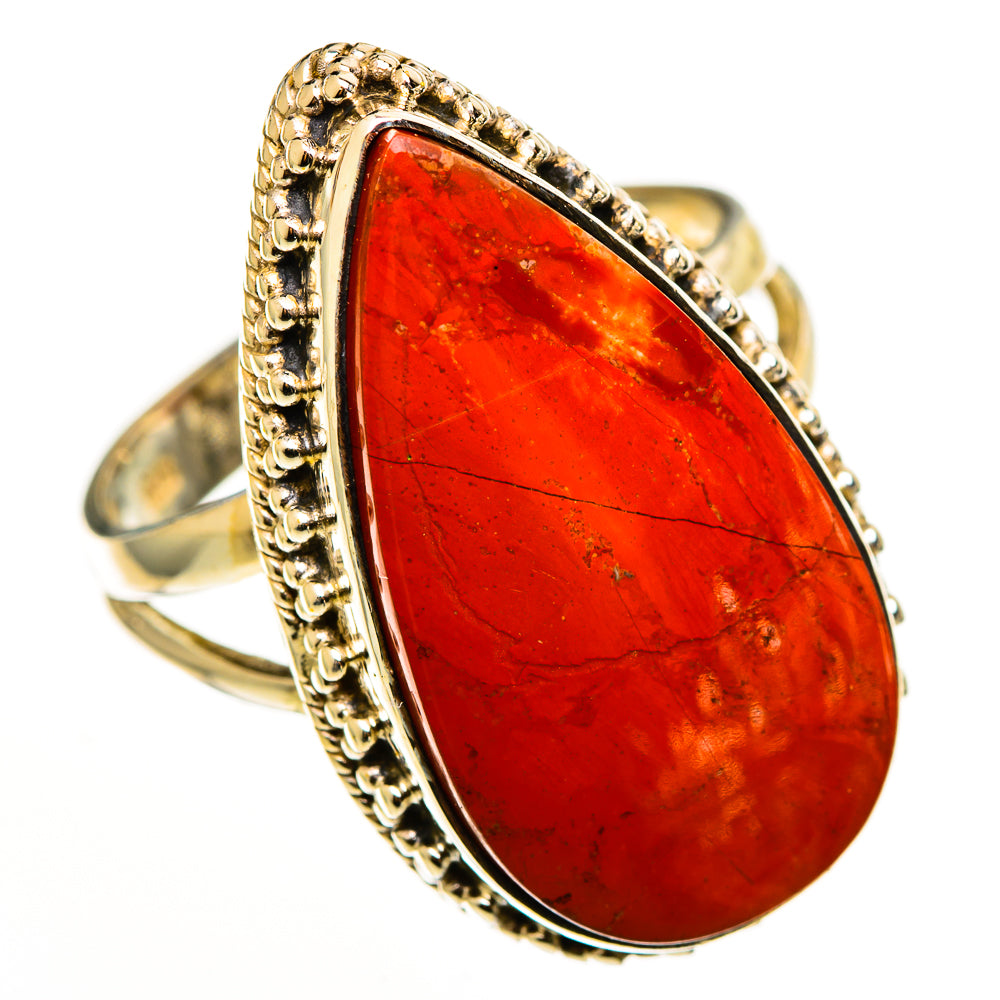 Red Jasper Rings handcrafted by Ana Silver Co - RING113255 - Photo 2
