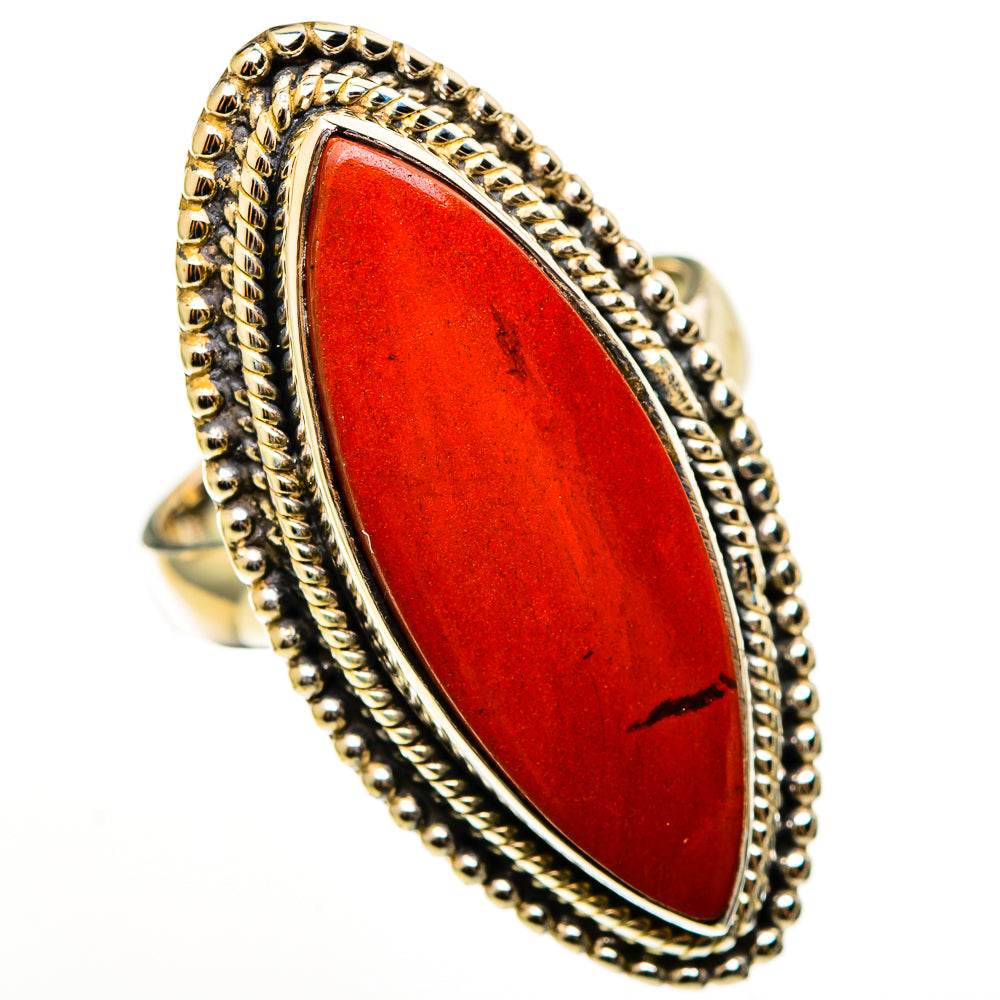 Red Jasper Rings handcrafted by Ana Silver Co - RING113311 - Photo 2