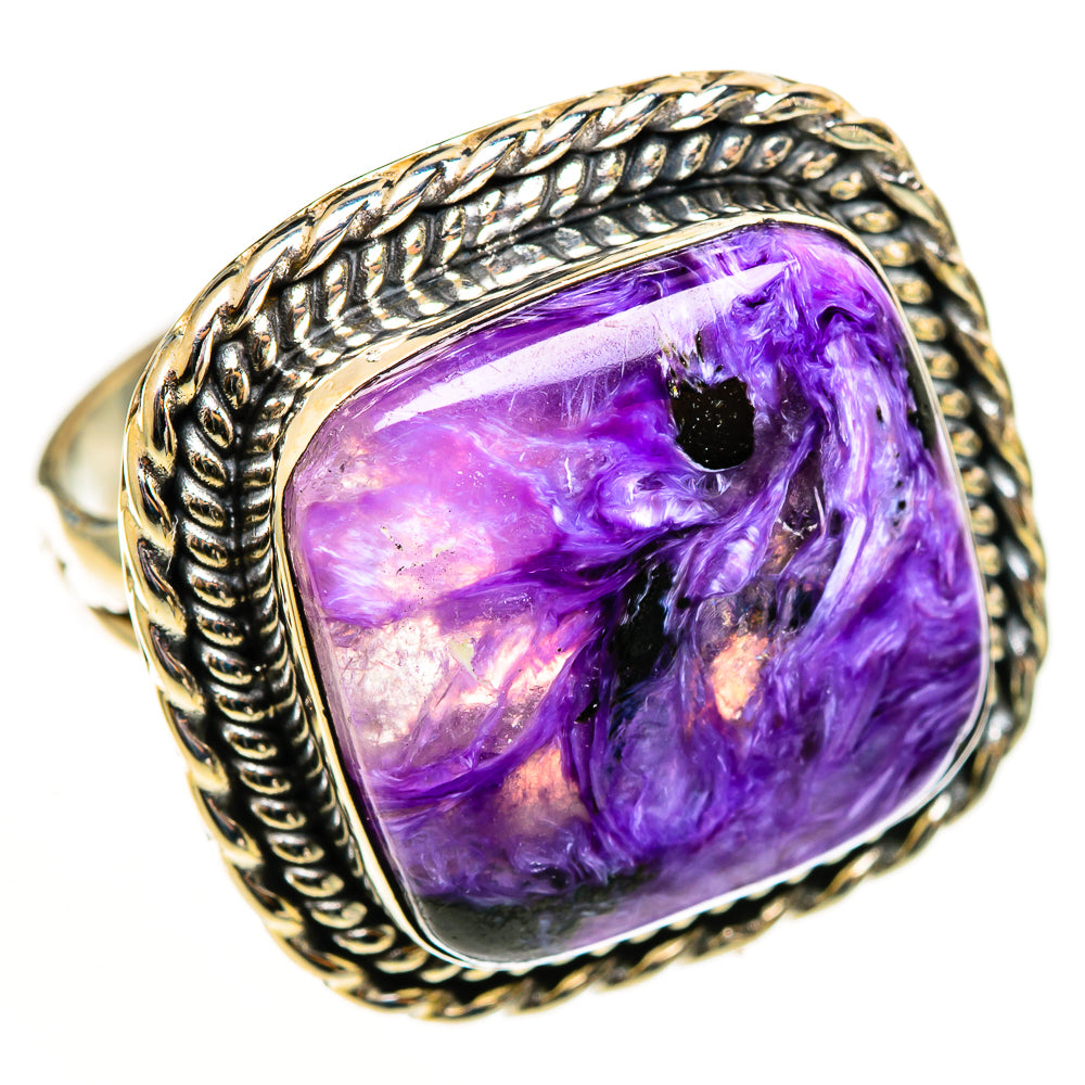Charoite Rings handcrafted by Ana Silver Co - RING113321 - Photo 2