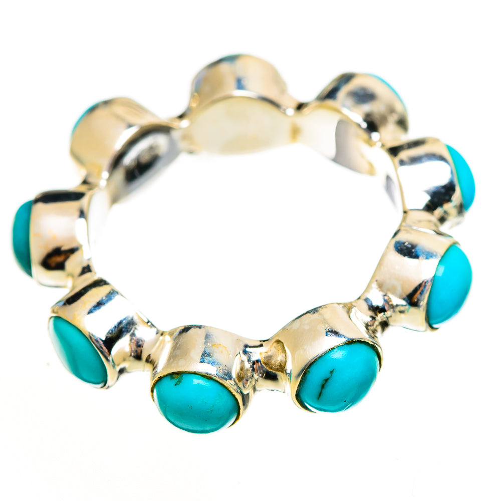 Sleeping Beauty Turquoise Rings handcrafted by Ana Silver Co - RING113353 - Photo 2