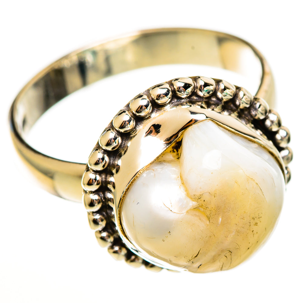Mother Of Pearl Rings handcrafted by Ana Silver Co - RING113367 - Photo 2