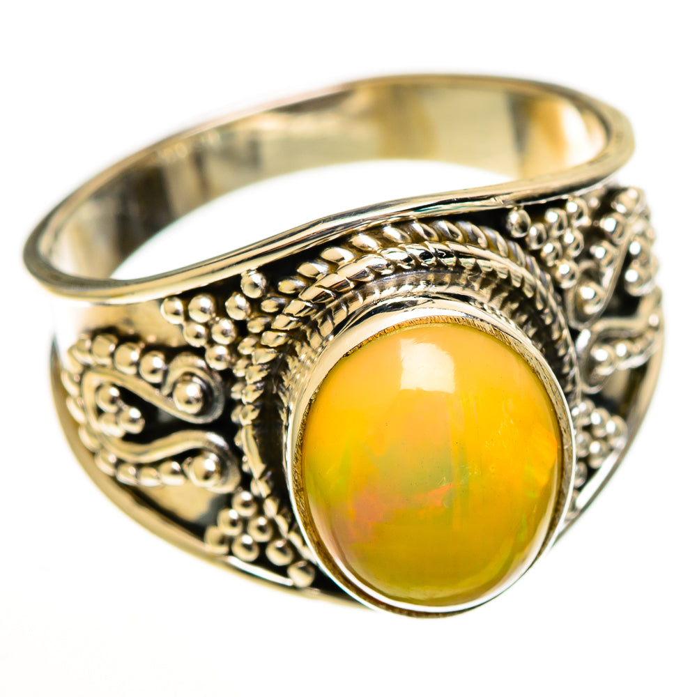 Ethiopian Opal Rings handcrafted by Ana Silver Co - RING113374 - Photo 2