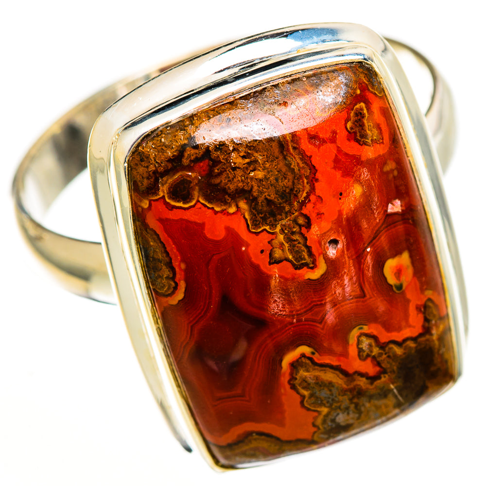 Moroccan Agate Rings handcrafted by Ana Silver Co - RING113383 - Photo 2