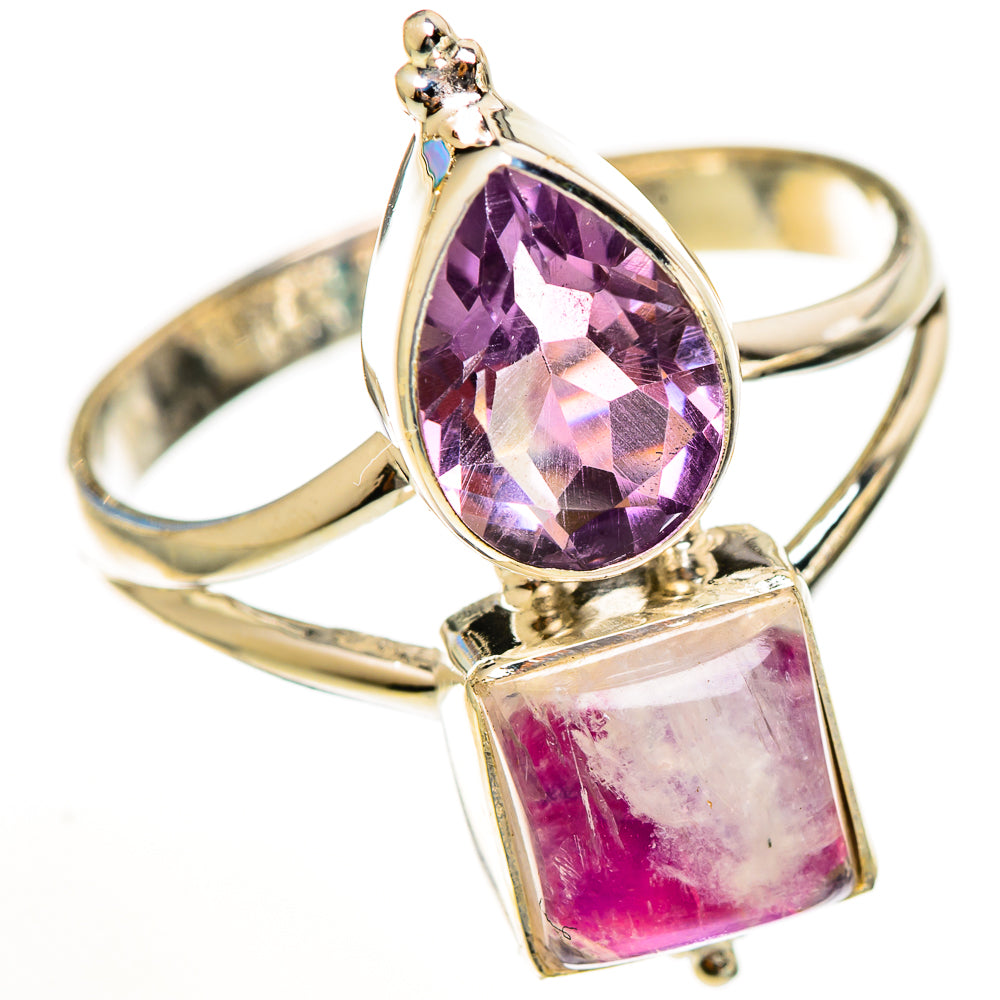 Pink Moonstone Rings handcrafted by Ana Silver Co - RING113395 - Photo 2