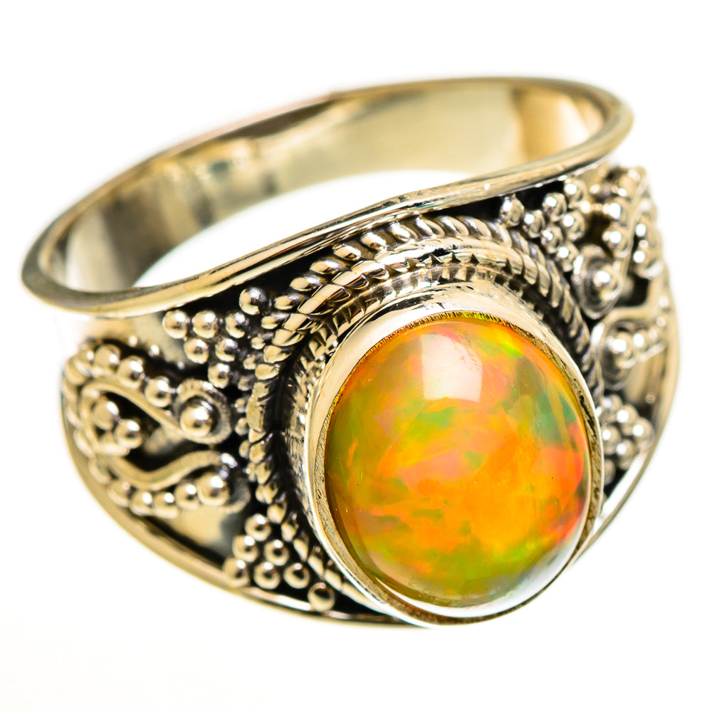 Ethiopian Opal Rings handcrafted by Ana Silver Co - RING113464 - Photo 2