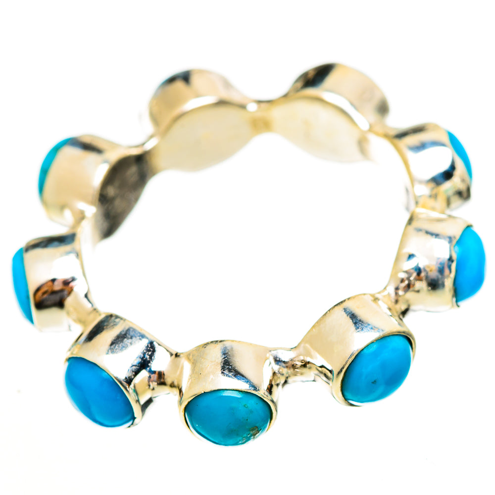 Sleeping Beauty Turquoise Rings handcrafted by Ana Silver Co - RING113482 - Photo 2