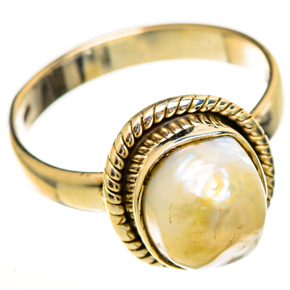Mother Of Pearl Rings handcrafted by Ana Silver Co - RING113524 - Photo 2