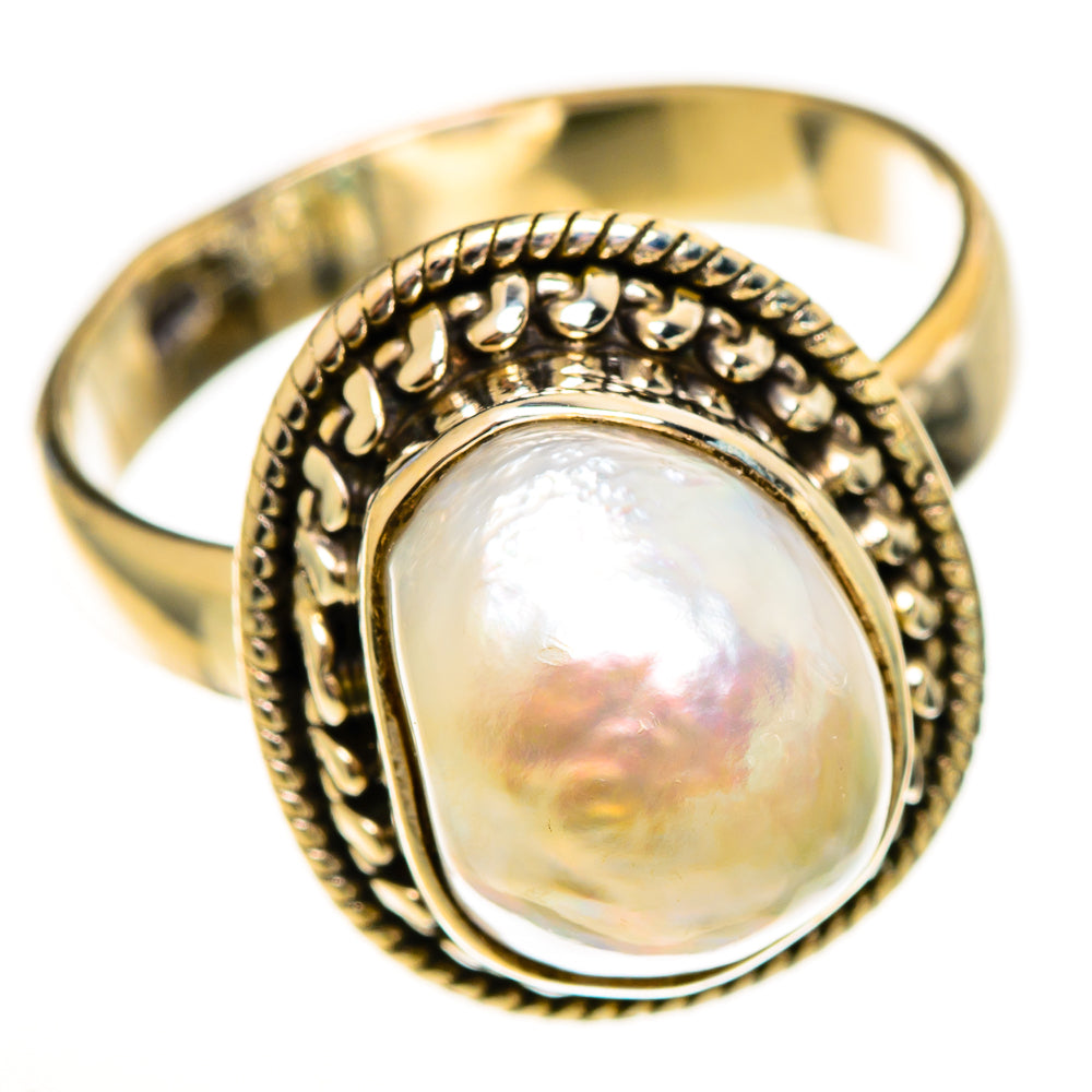 Mother Of Pearl Rings handcrafted by Ana Silver Co - RING113525 - Photo 2