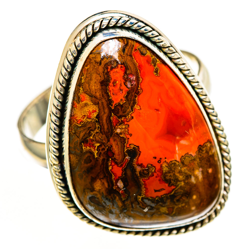 Moroccan Agate Rings handcrafted by Ana Silver Co - RING113562 - Photo 2