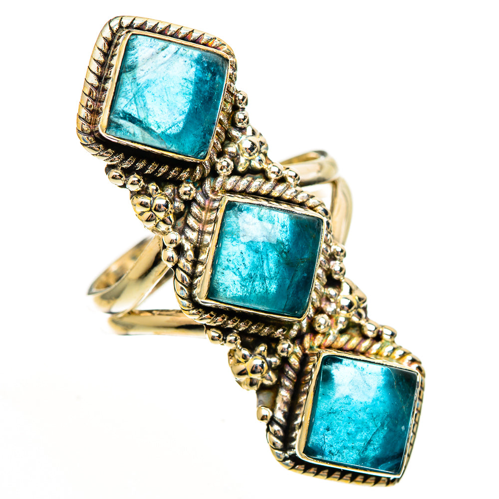 Green Fluorite Rings handcrafted by Ana Silver Co - RING113588 - Photo 2