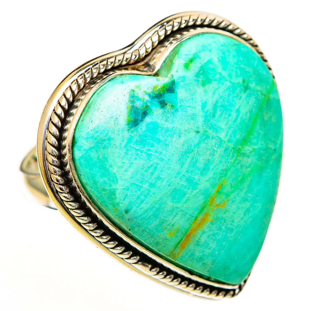 Chrysocolla Rings handcrafted by Ana Silver Co - RING113590 - Photo 2
