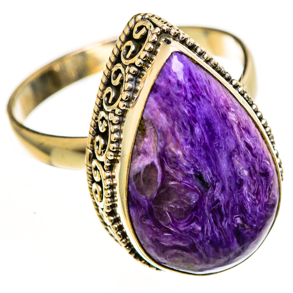 Charoite Rings handcrafted by Ana Silver Co - RING113613 - Photo 2