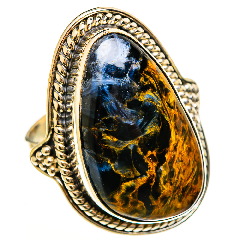Golden Pietersite Rings handcrafted by Ana Silver Co - RING113615 - Photo 2