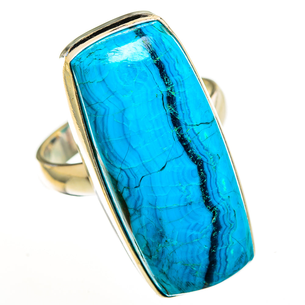 Chrysocolla Rings handcrafted by Ana Silver Co - RING113623 - Photo 2