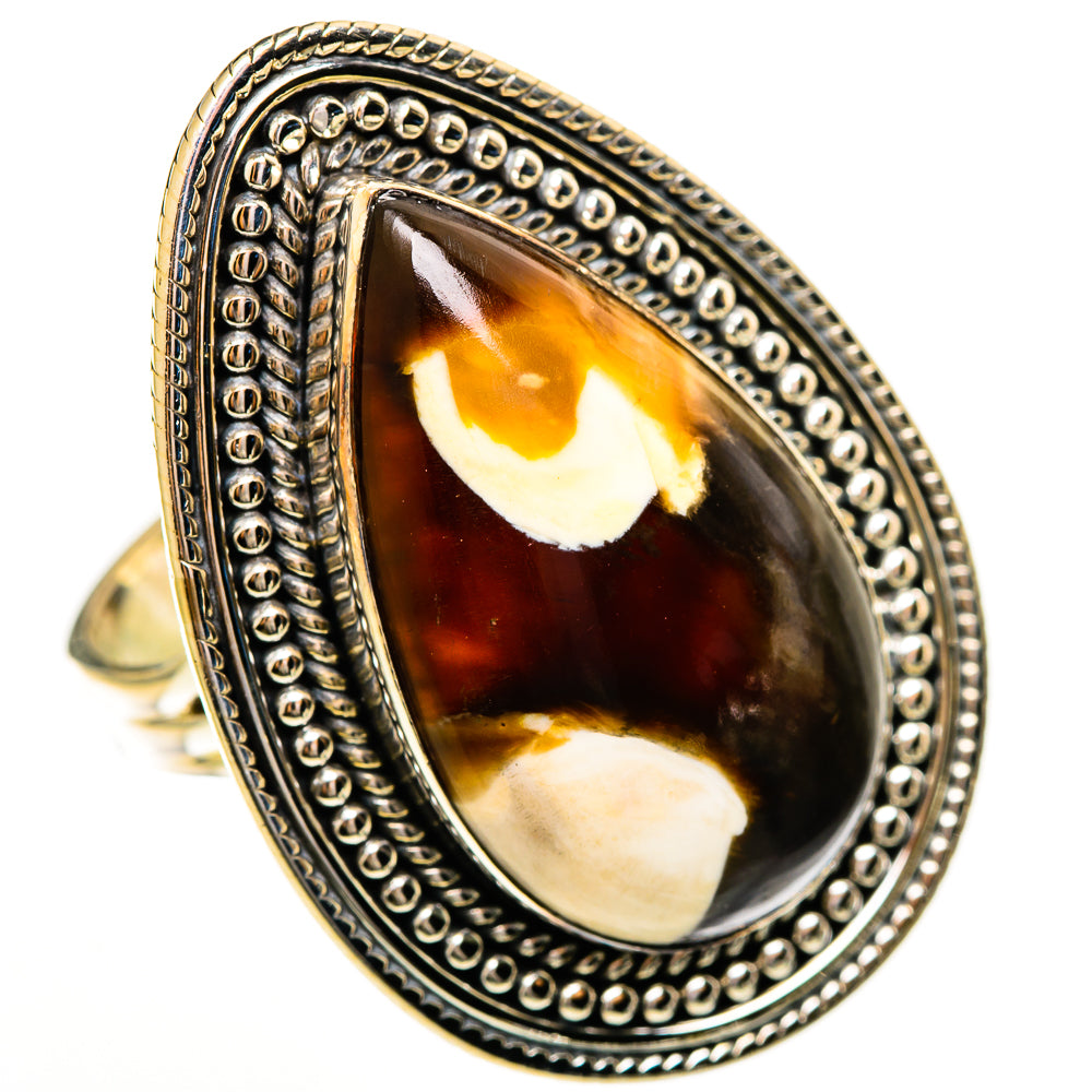 Peanut Wood Jasper Rings handcrafted by Ana Silver Co - RING113655 - Photo 2