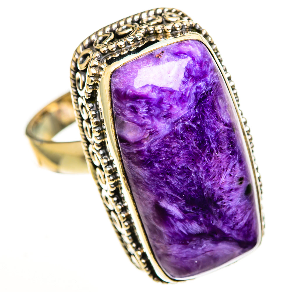 Charoite Rings handcrafted by Ana Silver Co - RING113662 - Photo 2