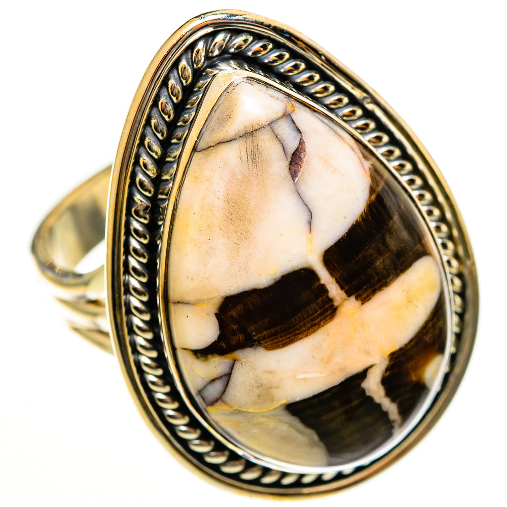 Peanut Wood Jasper Rings handcrafted by Ana Silver Co - RING113676 - Photo 2