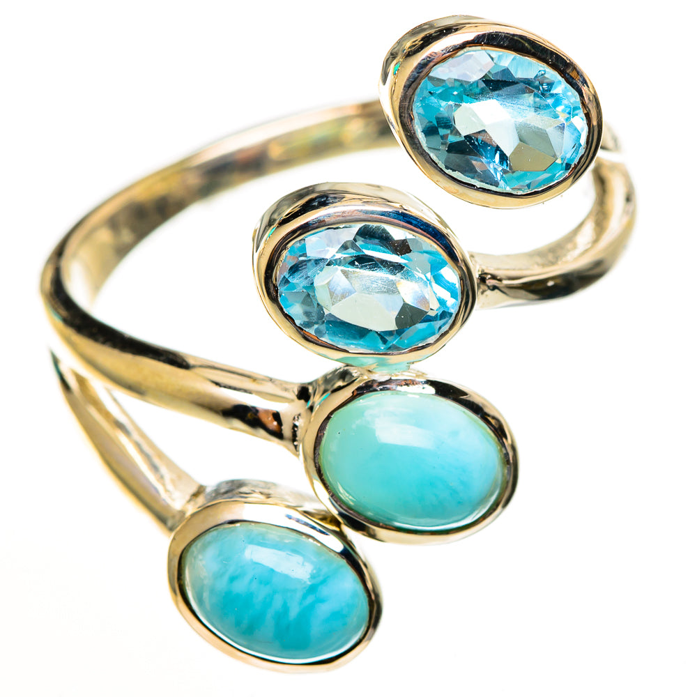 Larimar Rings handcrafted by Ana Silver Co - RING113688 - Photo 2