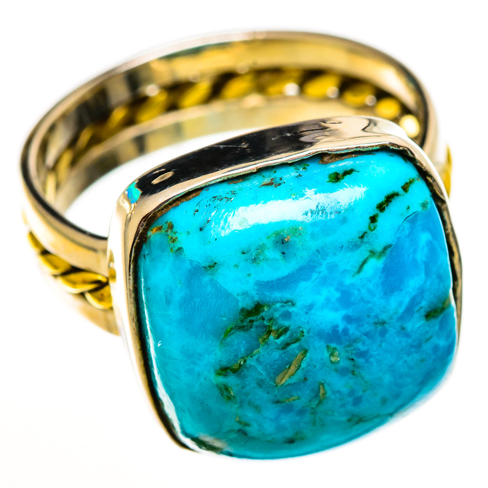 Chrysocolla Rings handcrafted by Ana Silver Co - RING113691 - Photo 2