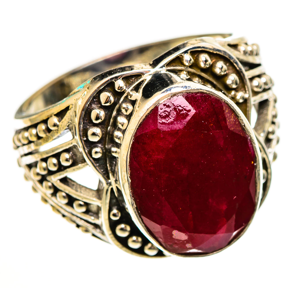 Red Sillimanite Rings handcrafted by Ana Silver Co - RING113702 - Photo 2