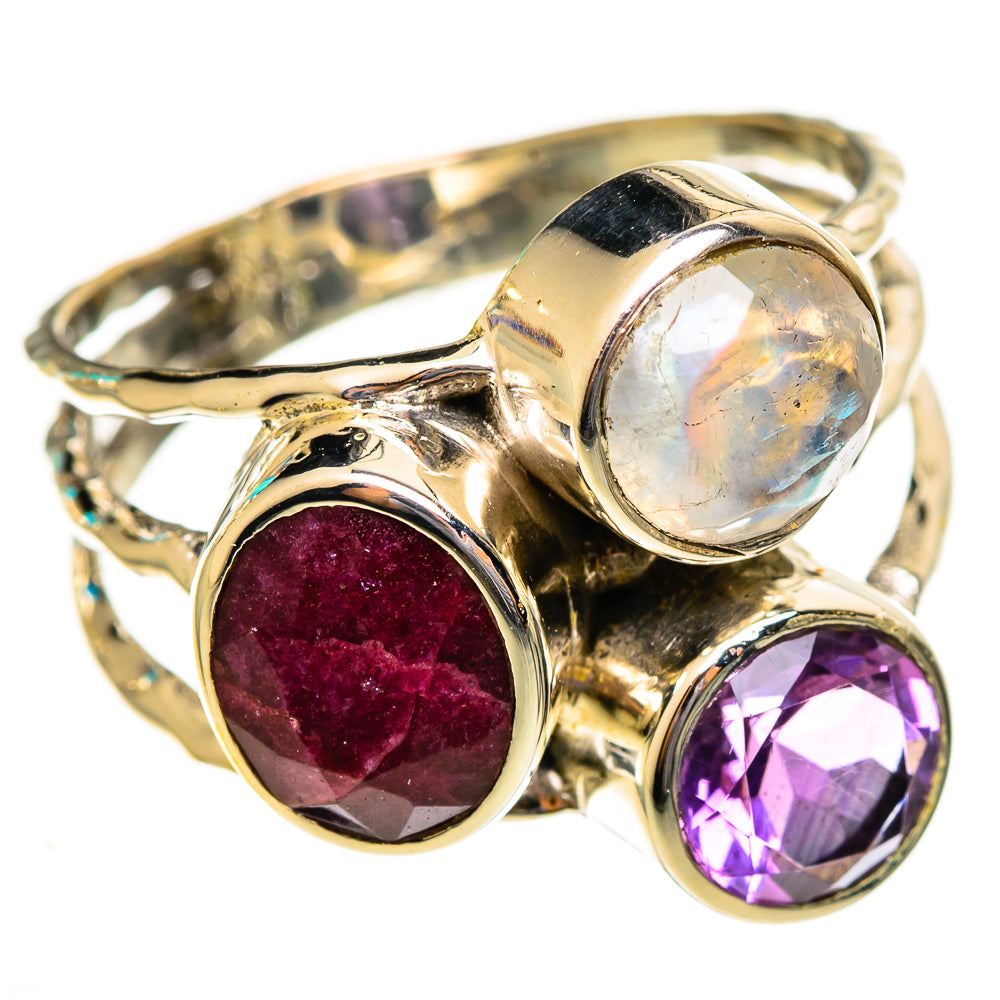 Red Sillimanite Rings handcrafted by Ana Silver Co - RING113715 - Photo 2