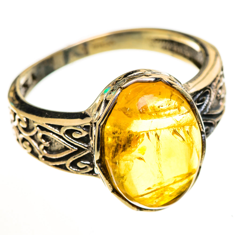 Citrine Rings handcrafted by Ana Silver Co - RING113734 - Photo 2
