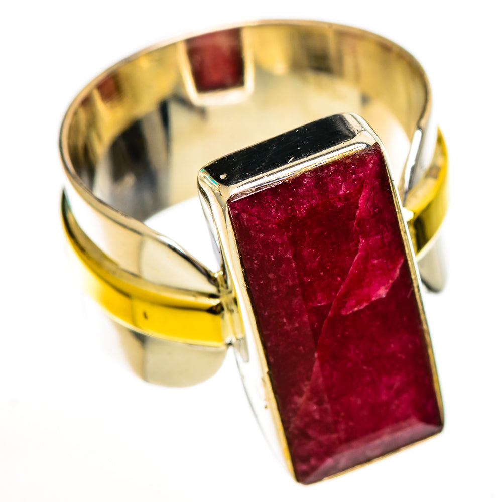 Red Sillimanite Rings handcrafted by Ana Silver Co - RING113736 - Photo 2