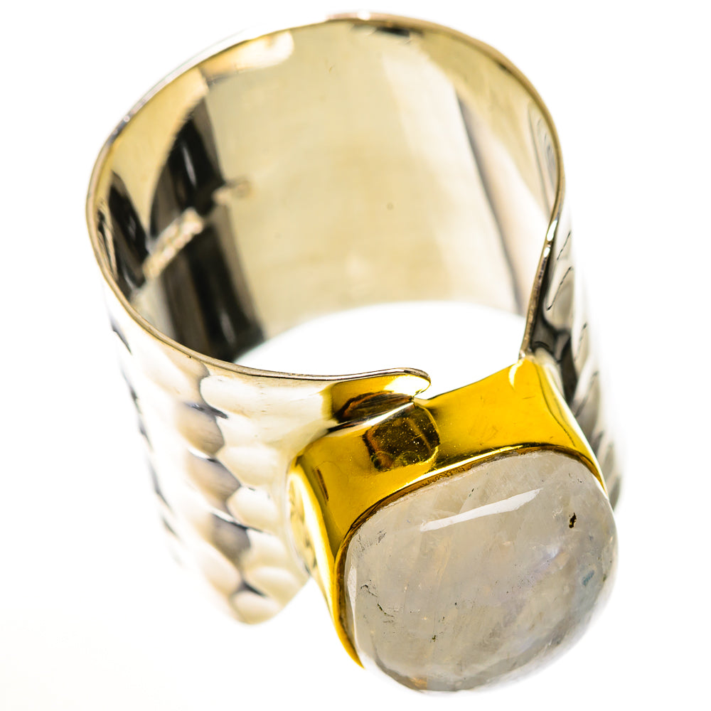 Rainbow Moonstone Rings handcrafted by Ana Silver Co - RING113746 - Photo 2
