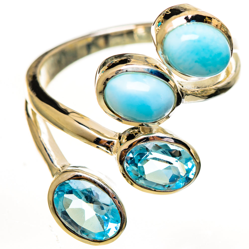 Larimar Rings handcrafted by Ana Silver Co - RING113792 - Photo 2